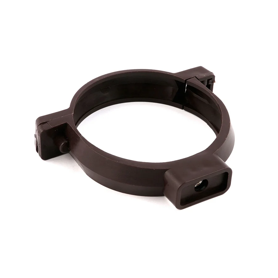 abrazadera tubo canaleta cafe 80mm