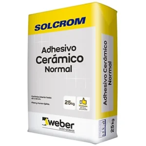 adhesivo ceram solcrom polvo normal 25 kg qui045