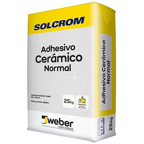 adhesivo ceram solcrom polvo normal 25 kg qui045