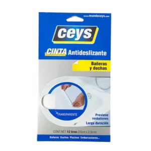 cinta antideslizante bano blanco ceys