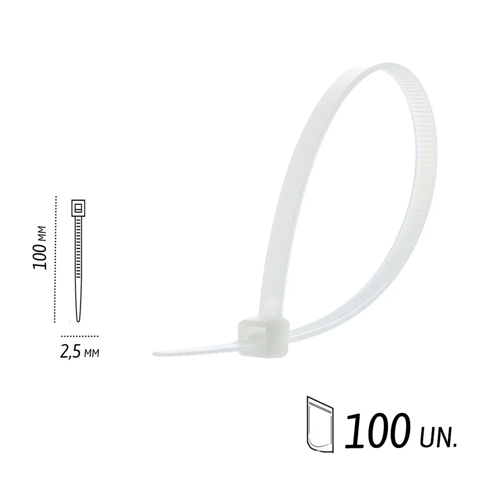 amarra plastica blanca 2,5 x 100 mm (2874562) - Imagen 2