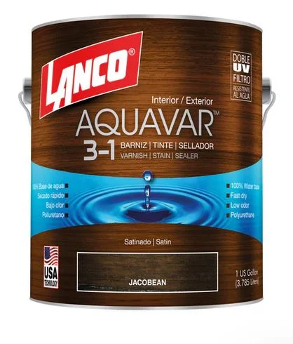 barniz aquavar jacobean 1/4gl lanco