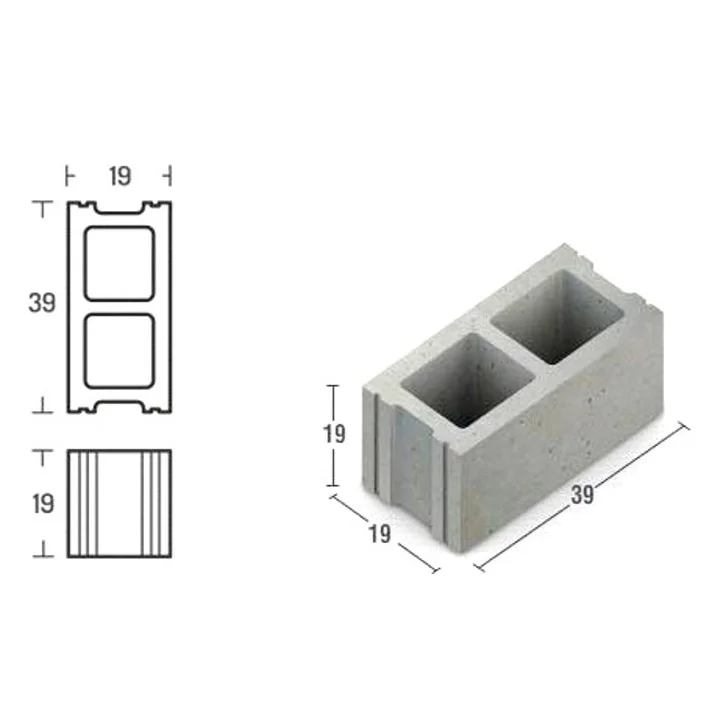 bloque bm1 19x19x39 cm (108) (15 kg un) - Imagen 3