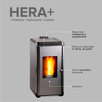 calefactor bosca a pellet hera+ (101020040) - Imagen 3