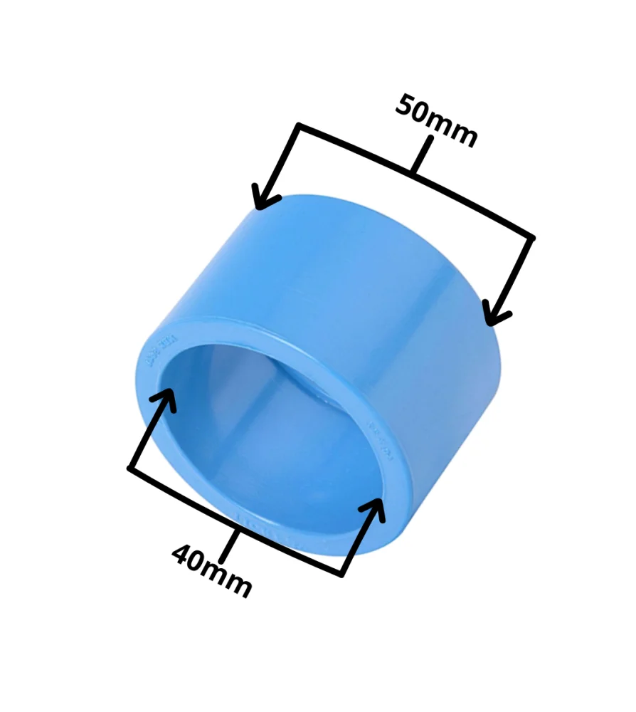 buje corto pvc hidraulico 50x40 cem - Imagen 2