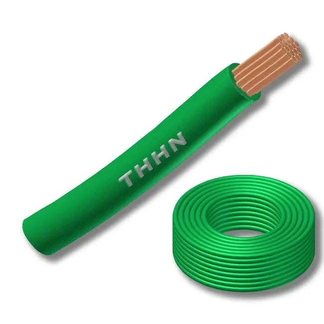 cable thhn 12 awg flexible verde ( rollo 100 mt )