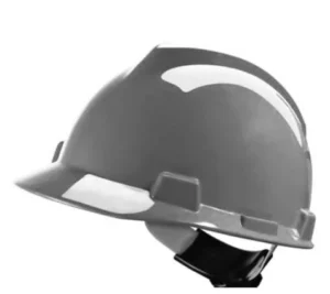 casco seguridad gris