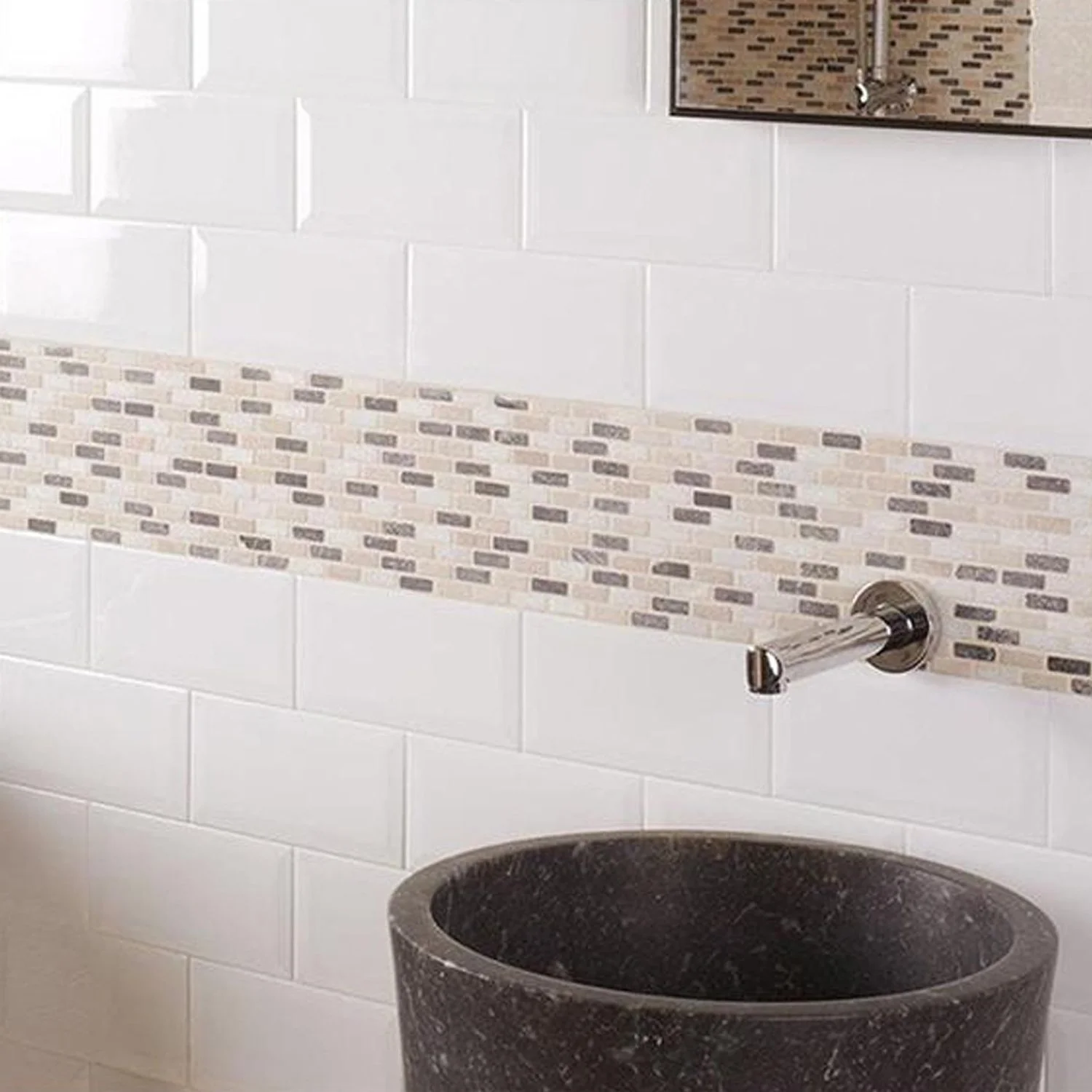 ceramica blanco biselado brillante 10x20 (1m2) - Imagen 5