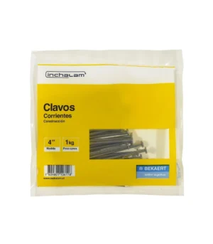 clavo envasado 4" corriente kg
