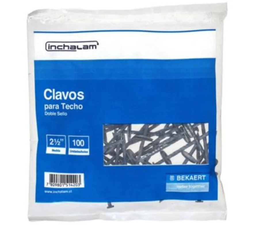 clavo techo paragua envasado 2,1/2