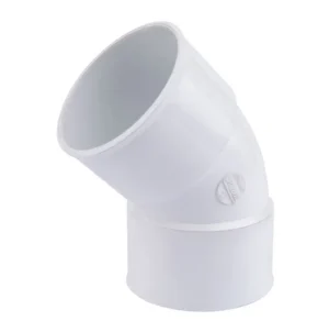 codo 45 canaleta h/m pvc blanco 80mm