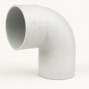 codo 90 canaleta macho hembra pvc blanco