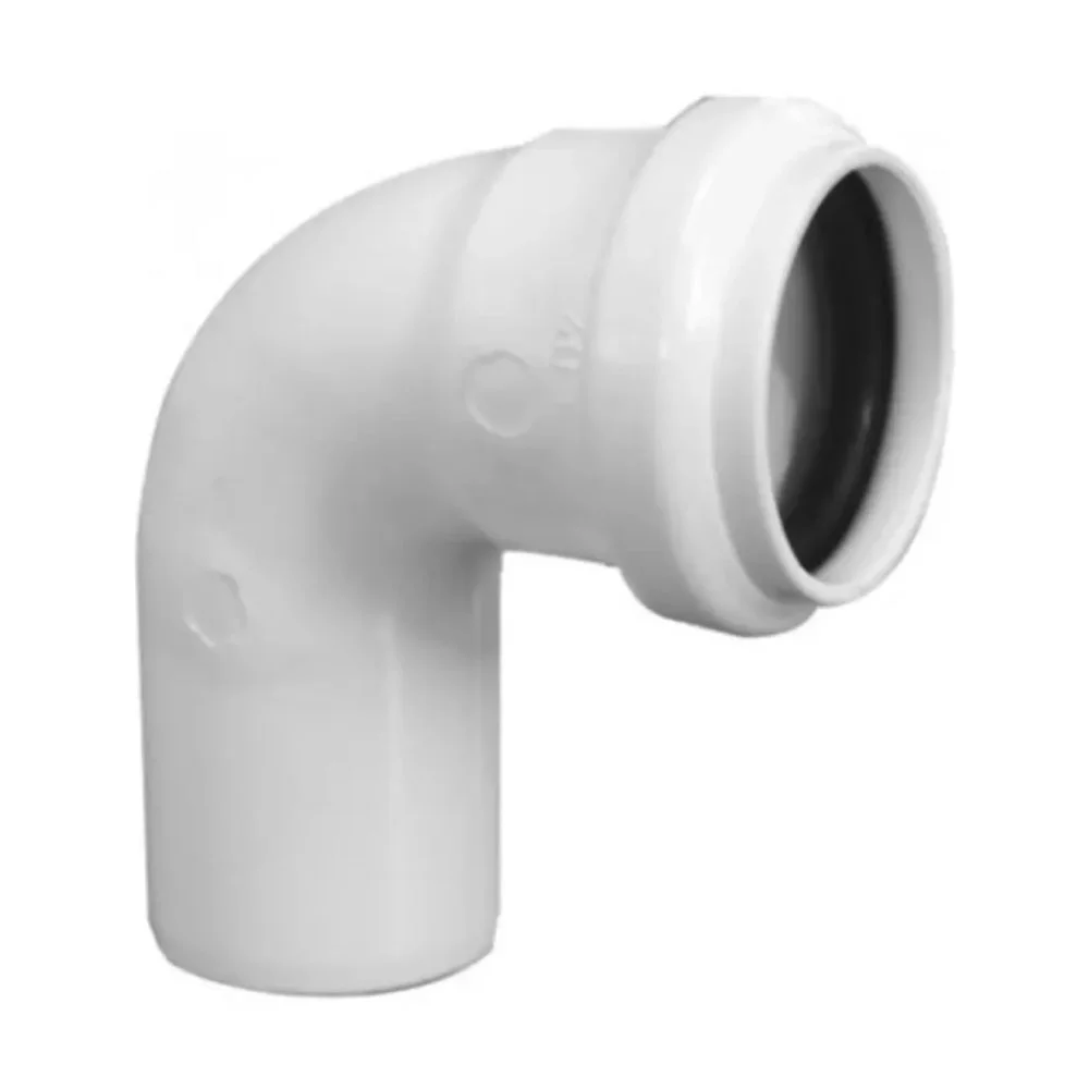 codo 90 sanitario 110 blanco c/goma