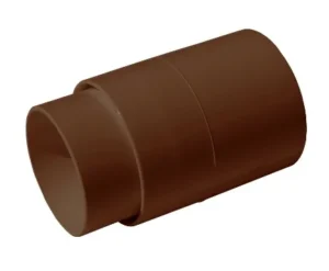 copla bajada canaleta 80mm cafe