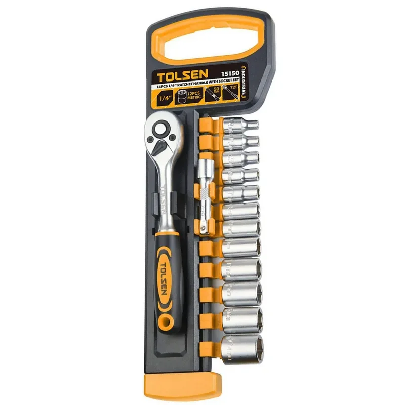 dado juego 14 pzas 1/4" tolsen (15150) - Imagen 2