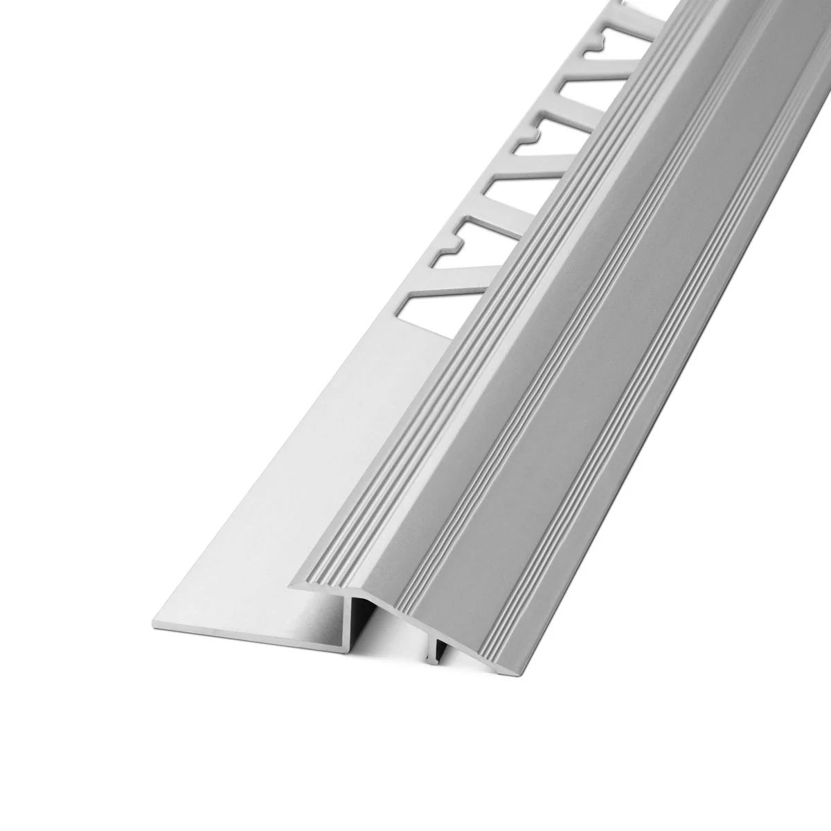 desnivel pv aluminio 5mmx2m cromo mate 2256