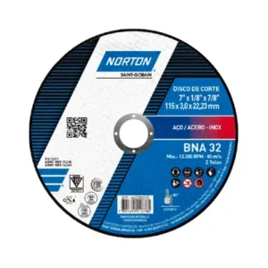 disco corte metal 4,5x1/8x7/8