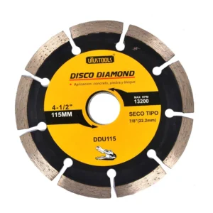 disco diamantado 4,1/2 seco (ddu115)