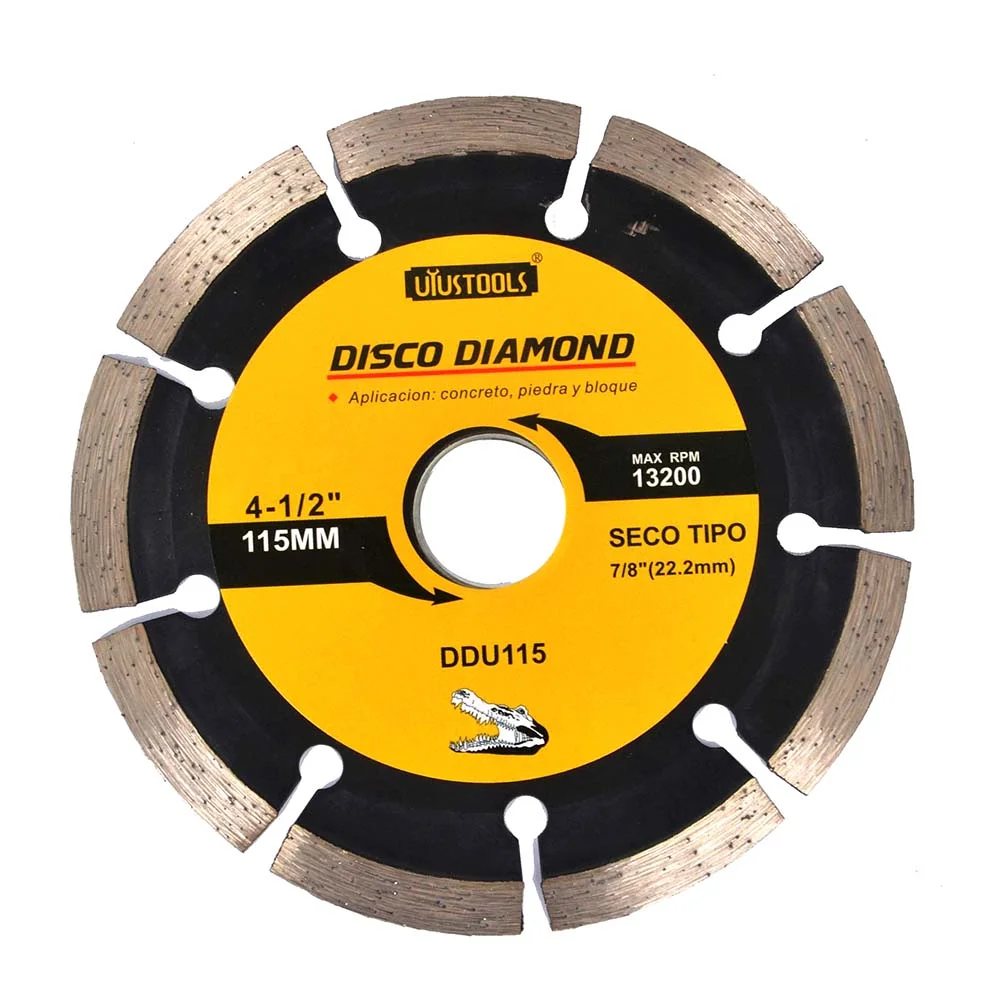 disco diamantado 4,1/2 seco (ddu115)