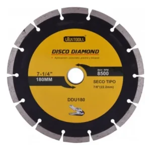 disco diamantado 71/4" seco (ddu180)