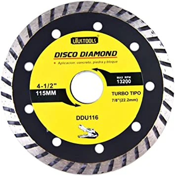 disco diamantado turbo 41/2" (ddu116)