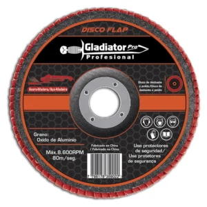 disco flap 4 1/2  acero y madera gr120