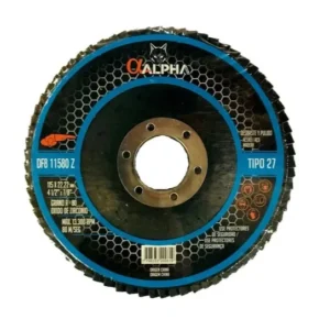 disco flap 4 1/2 za80 azul para metal