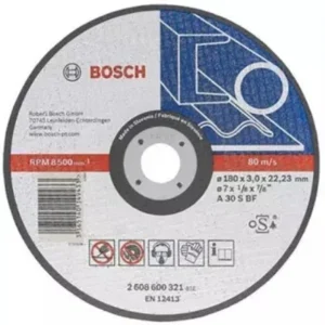 disco corte, recto 7" x 7/8", 3mm espeso bosch