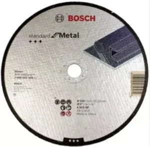 disco corte, recto 9" x 7/8", 3mm espeso bosch