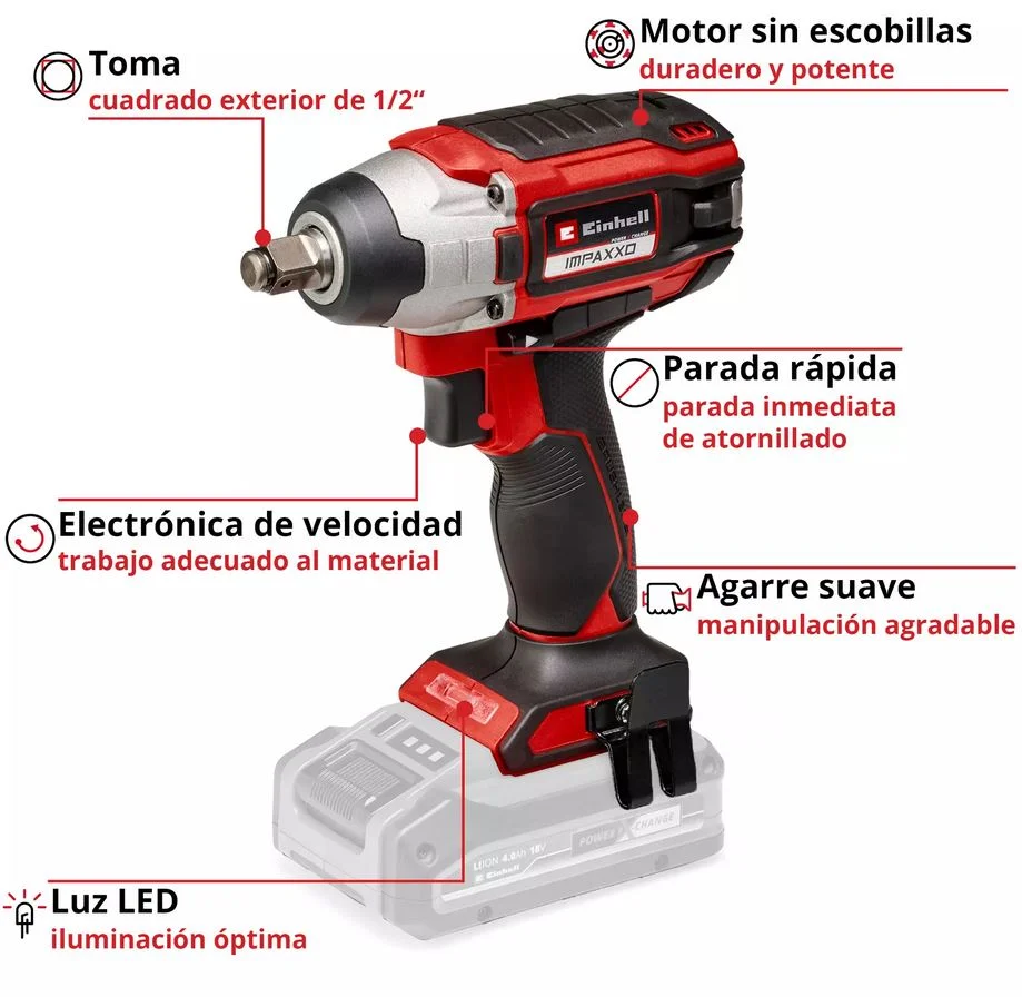 llave de impacto inal 4510080 - Imagen 3