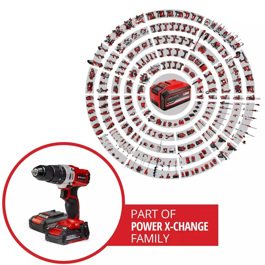 taladro ina te-cd 18/2 li+ acc +2bat 2.0ah 4514221 - Imagen 10