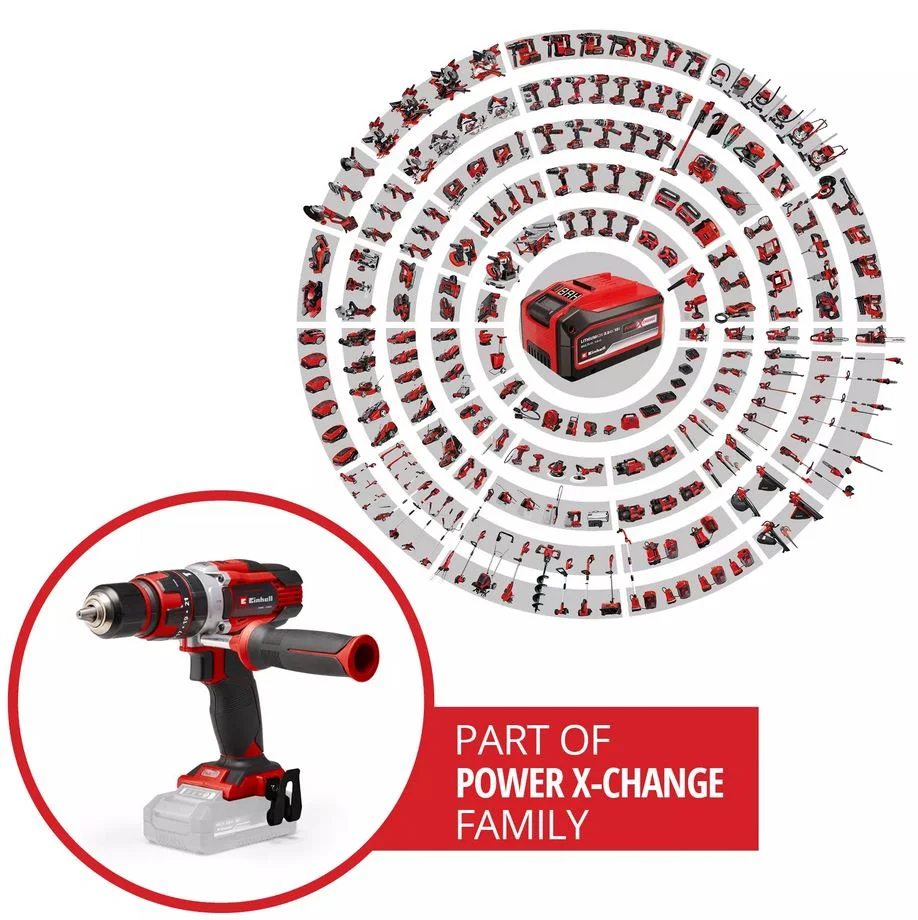 taladro percutor inalambrico 13mm 2bat+ jgo brocas - Imagen 3