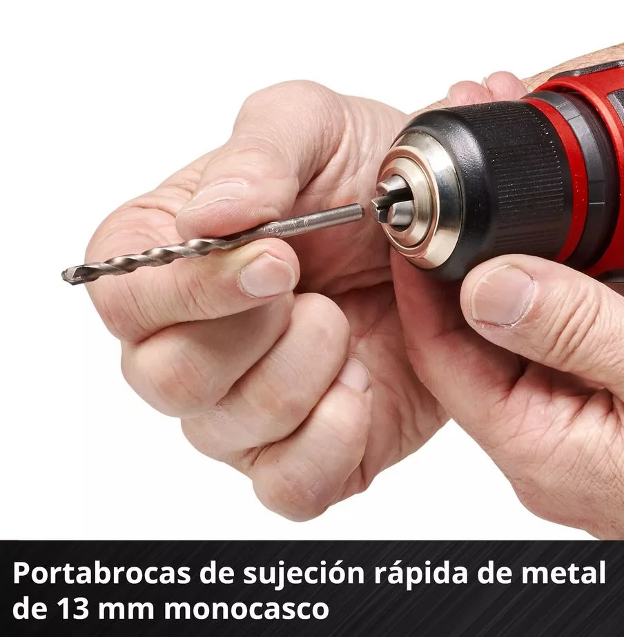 taladro percutor inalambrico 13mm 2bat+ jgo brocas - Imagen 5