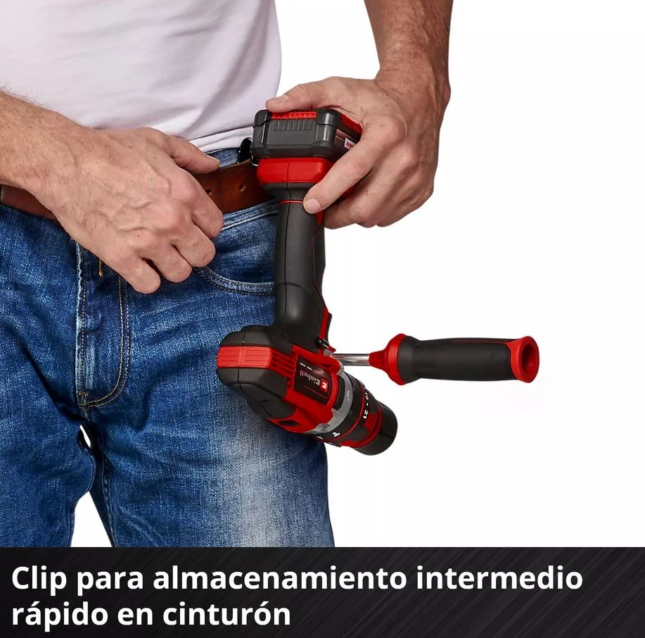 taladro percutor inalambrico 13mm 2bat+ jgo brocas - Imagen 7