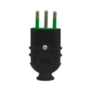 enchufe macho volante 2p+t 10a 250v s11 negro