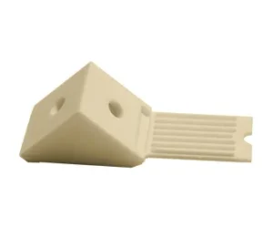escuadra triangular plastica beige