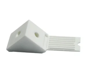escuadra triangular plastica blanca