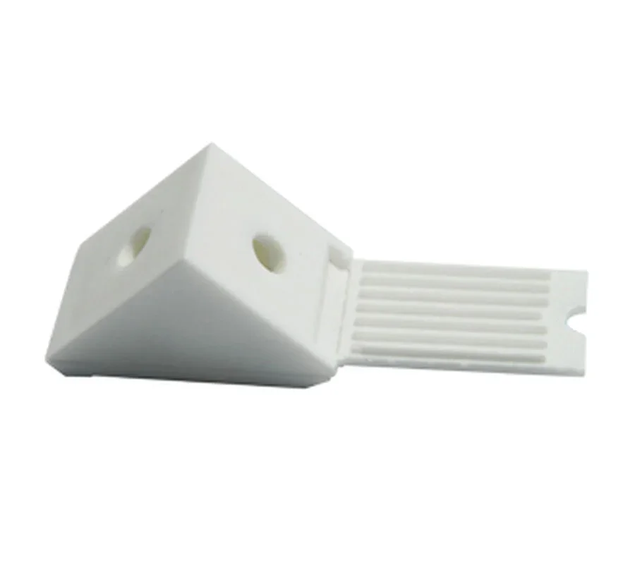 escuadra triangular plastica blanca
