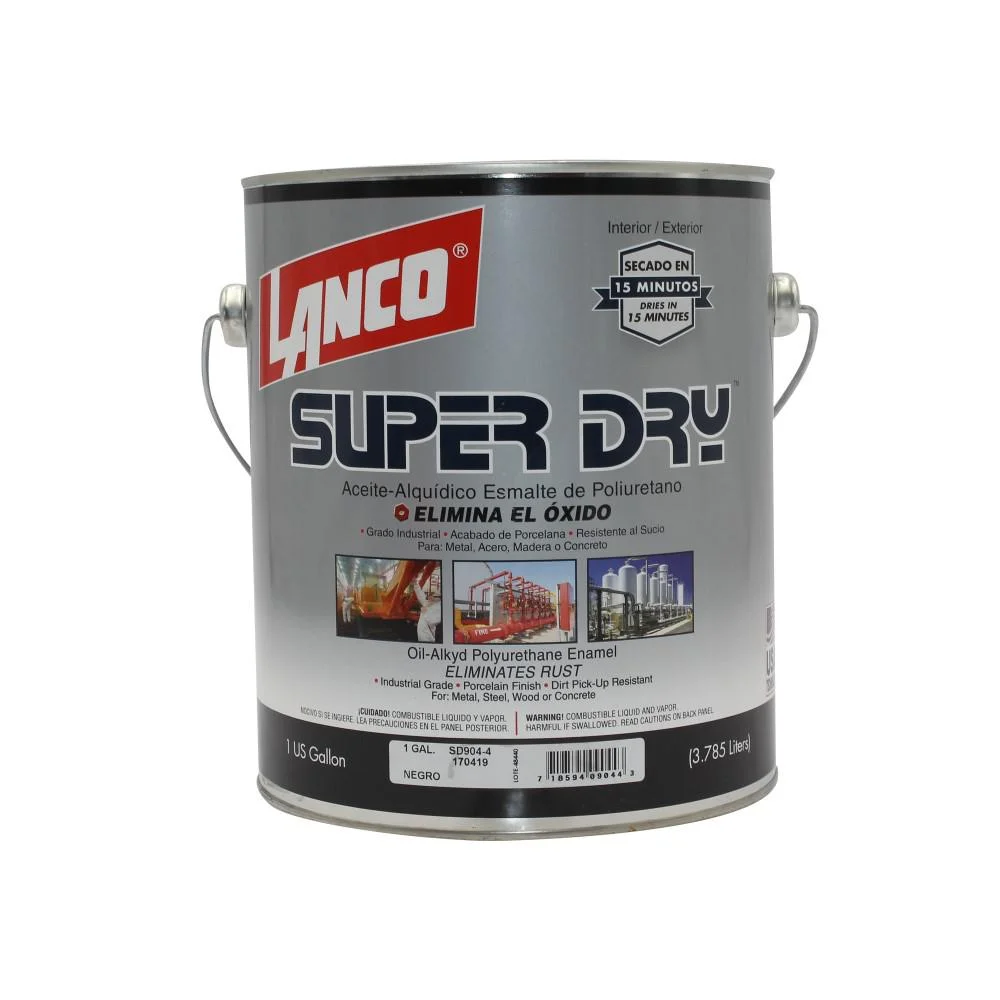 esmalte pu super dry negro 1gl sd904-4 (lanco)