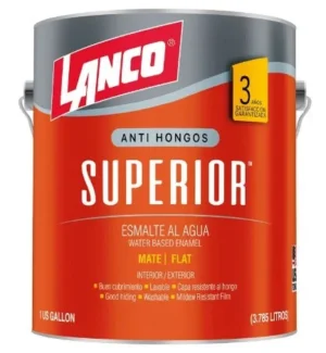 esmalte al agua superior mate blanco 1gl su4119-4