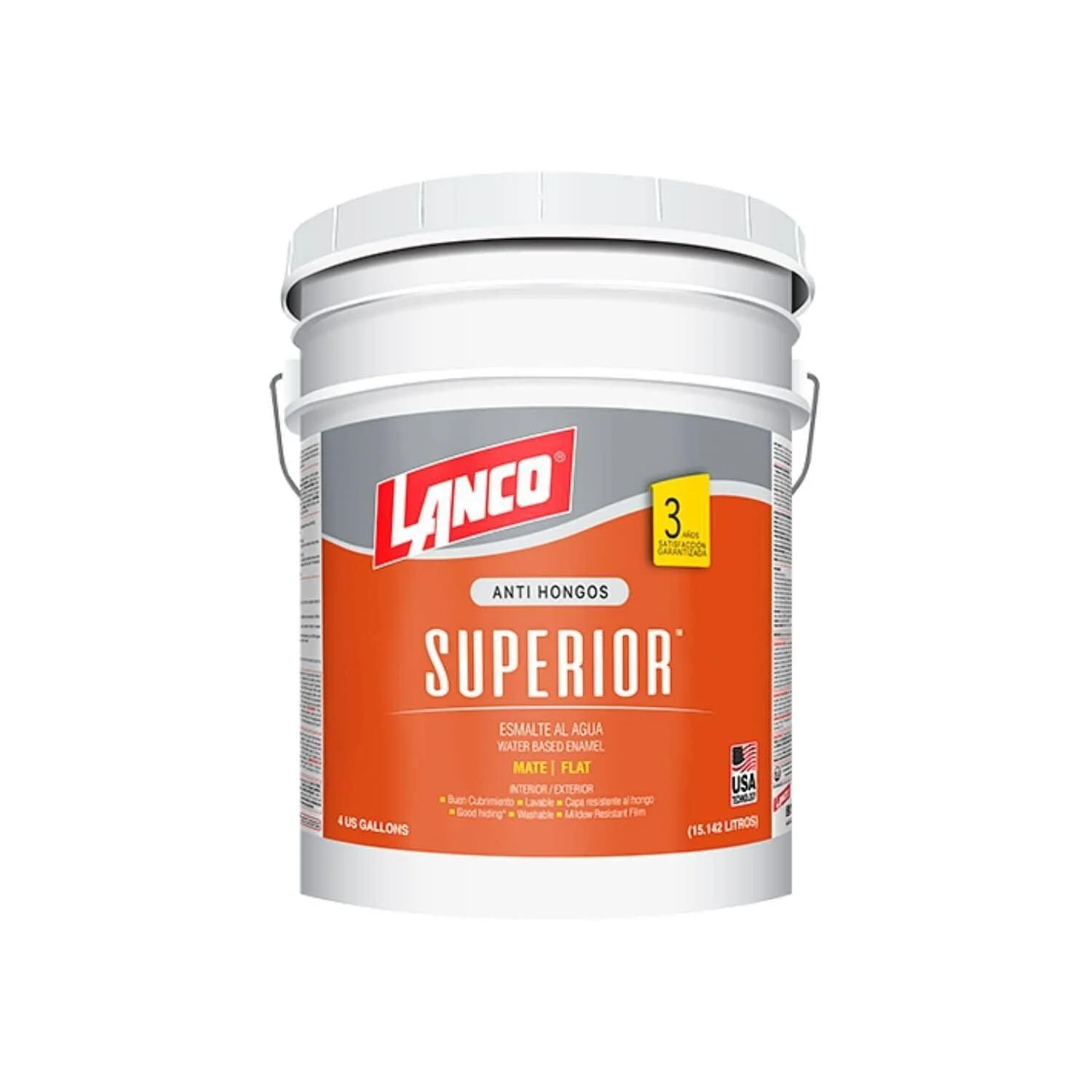 esmalte al agua superior mate bco 4gl su4119-2.4