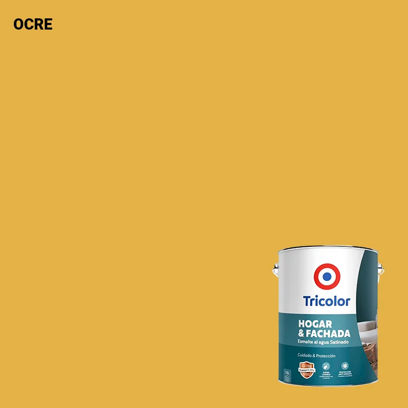 esmalte al agua ocre 1gl - Imagen 2