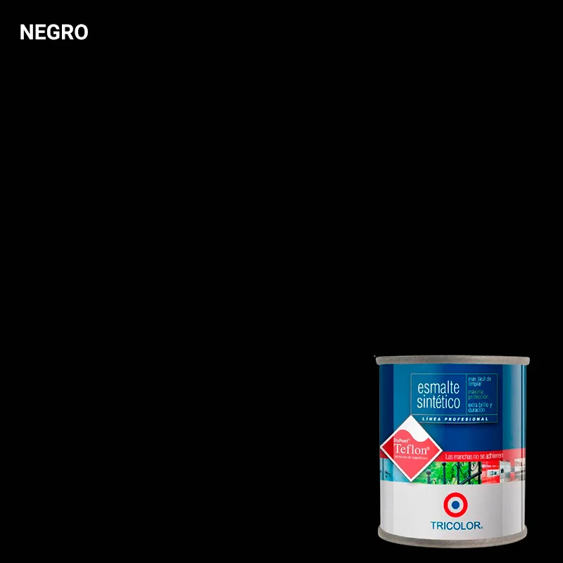 esmalte sintetico negro 1/4gl - Imagen 2