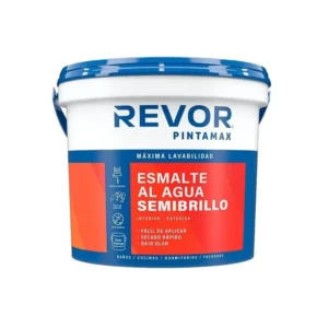 esmalte agua semibrillo pintamax revor blanco 1gl
