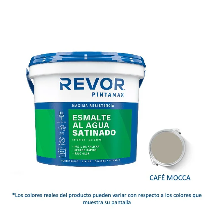 esmalte agua satinado pintamax revor cafe mocca 1g