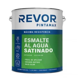 esmalte agua satinado pintamax revor blanco 1gl