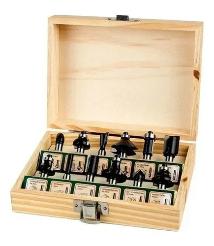 fresas ct juego 12 pzas 1/4" tolsen (75680)