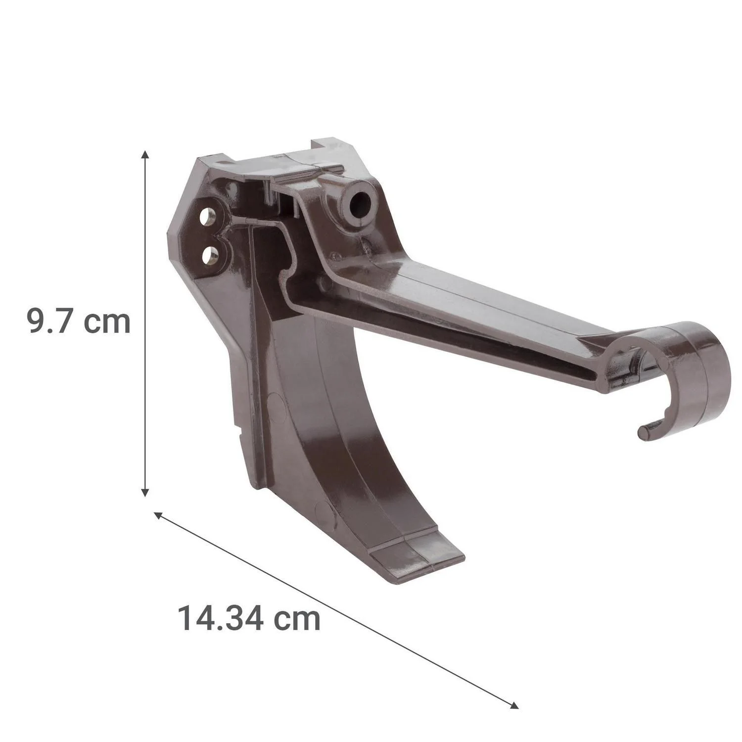 gancho fijacion canaleta invisible cafÉ - Imagen 4