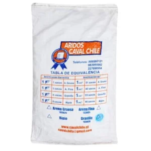 gravilla en saco 25kg 50 x pallet