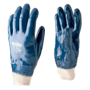 guante nitrilo puÑo tejido